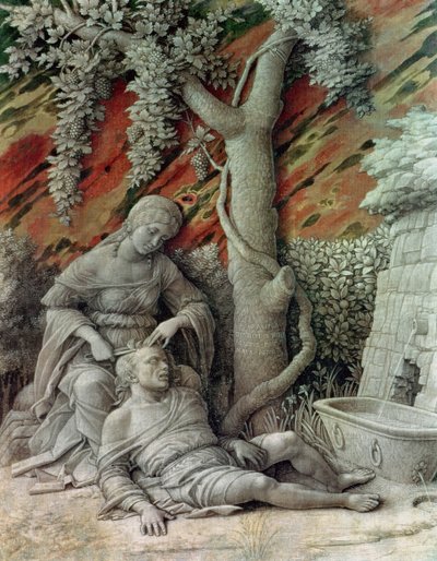 Samson und Delilah, ca. 1500 von Andrea Mantegna
